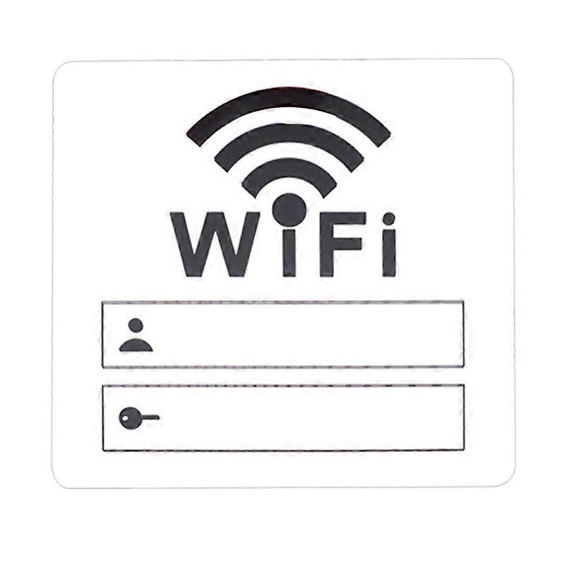 WiFi Signage Sticker Mirror Surface Account Password Acrylic WiFi Sign 3D Mirror Wall Sticker for Home KAESI