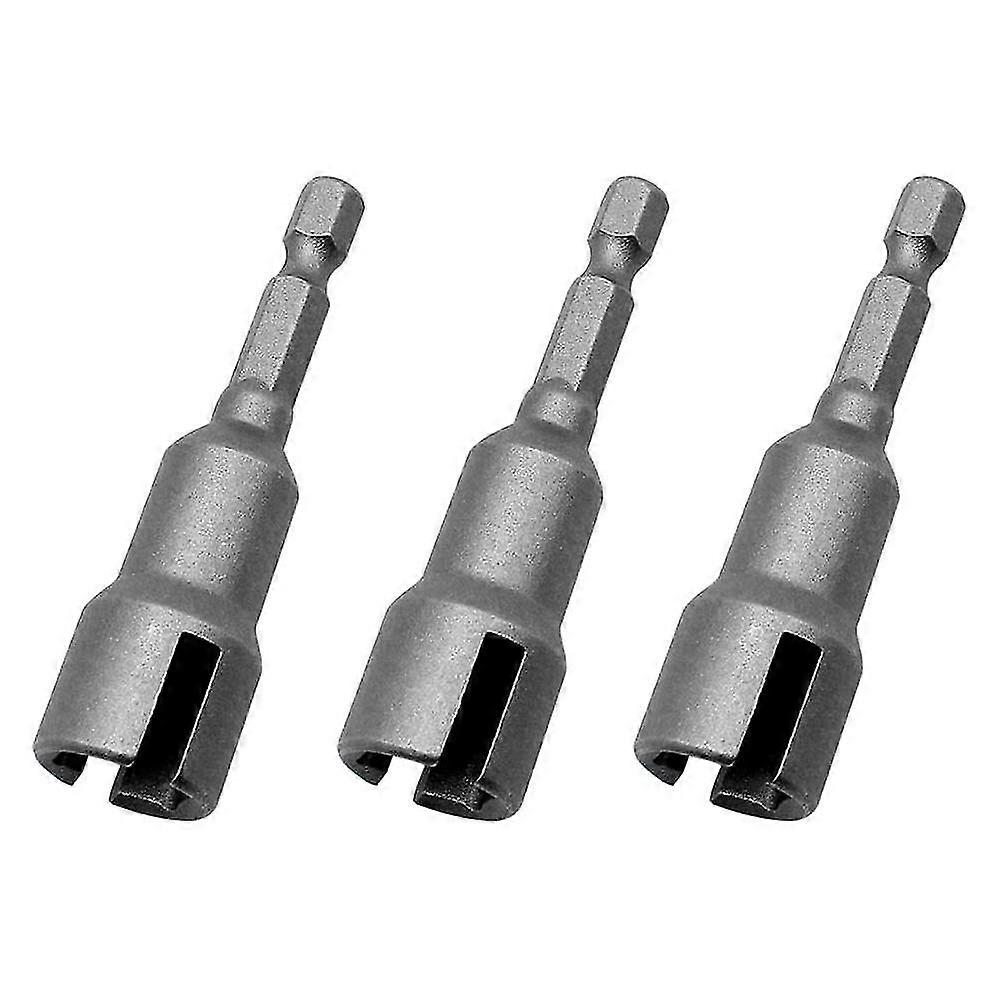 3 Pcs Wing Nut Driver Set 1/4 Inch Steel Hex Shank Socket Wrenches For Panel Nuts, C Eye Hook Bolt
