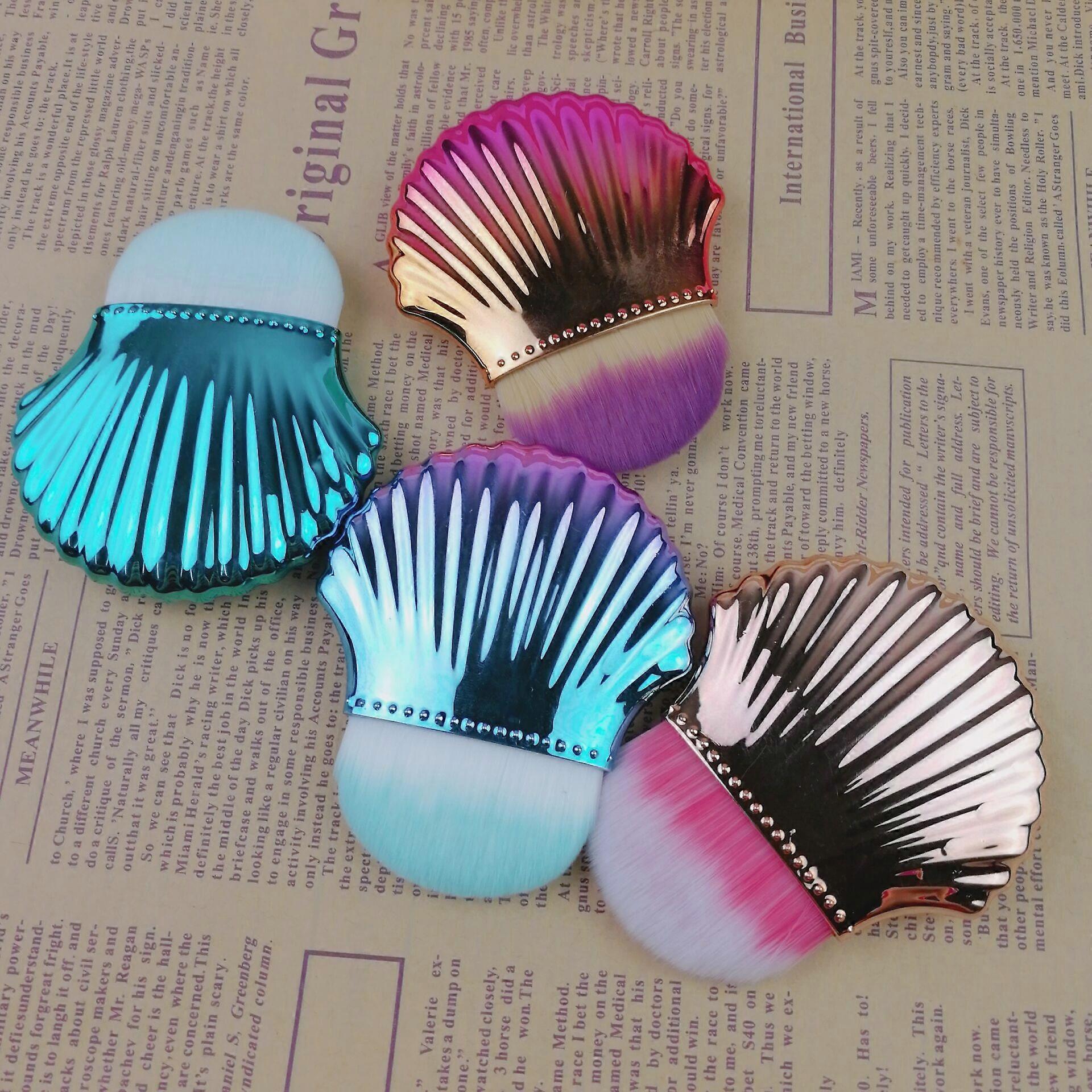 3pcs Shell Shape Face Foundation Blush