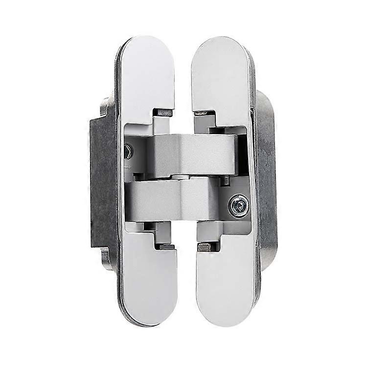Invisible hinge for doors, Set of 2 invisible hinges for heavy doors, 40 kg load, 180 opening, zamak