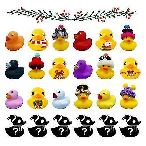 Kreativekraft 2022 Christmas Advent Calendar -rubber Ducks Advent Calendar 24pcs