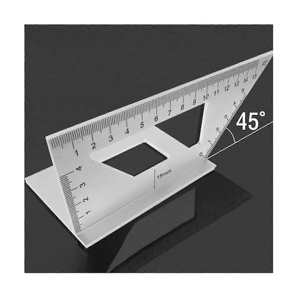 Multifunctional Square 45+ Gauge Angle Ruler T-Shaped Measuring Woodworking Ruler Tool
