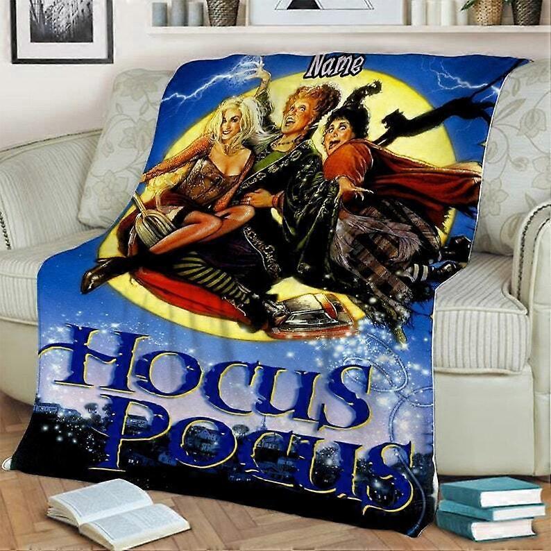 x1018 Personalized Three Witches Halloween Sanderson Sisters Hawcabox Blanket uujq1018
