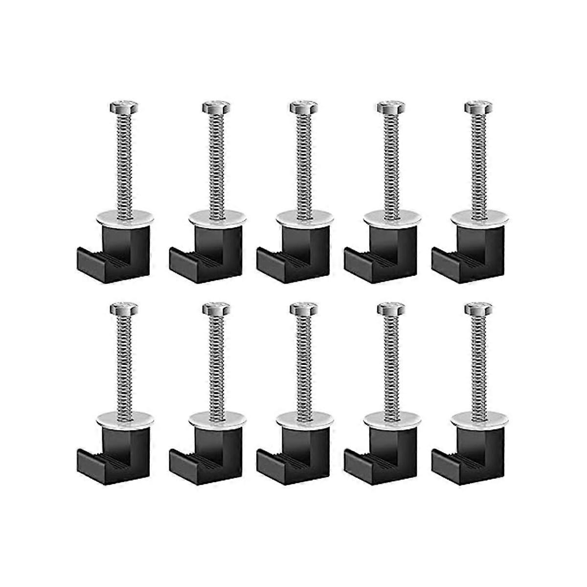 10 Pack No Drill Universal Truck Toolbox Mounting Kit,Aluminium Alloy Firmly Bridges the Toolbox Ca