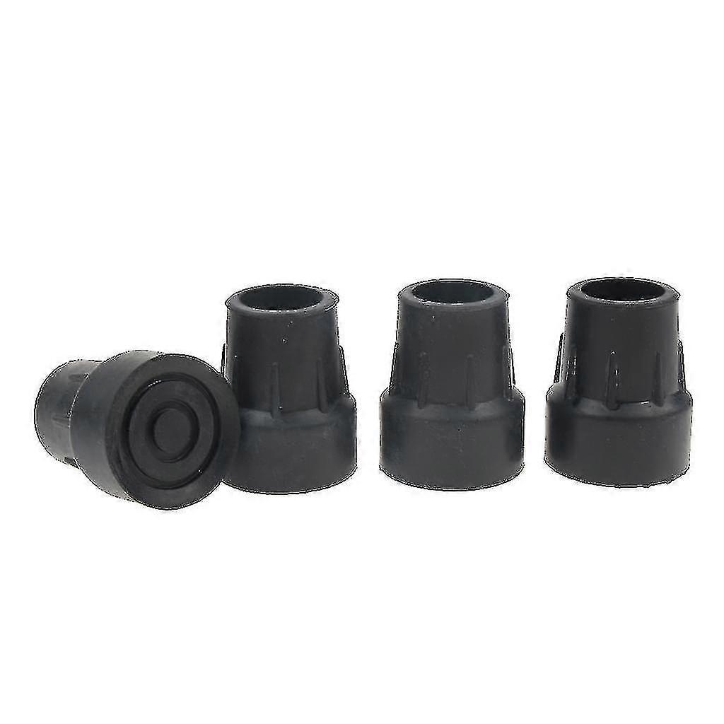 4 قطع 25 ملليمتر المطاط الرحلات القطب كاب المشي عصا الطويق عدم الانزلاق غطاء القدم