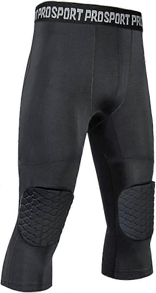 Men's Padded Compression Pants Quick Drying Tight Protective