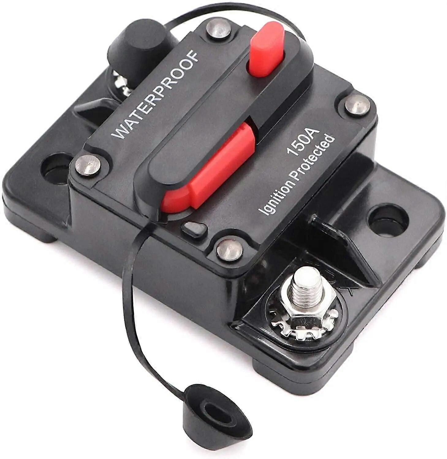 Car Marine Circuit Breaker with Manual Reset Surface-Mount for Audio Marine Boat Truck Trolling Motor Speaker Resettable Fuse