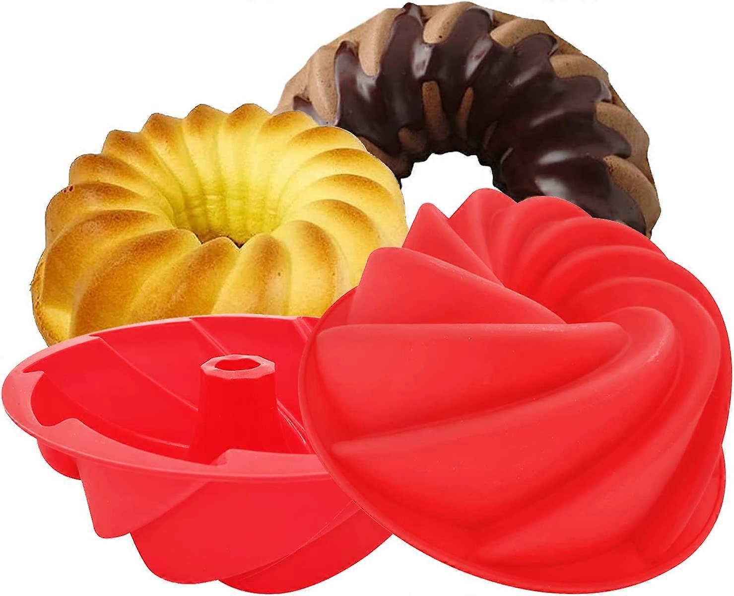 2 Pack Silicone Bundt Cake Pan