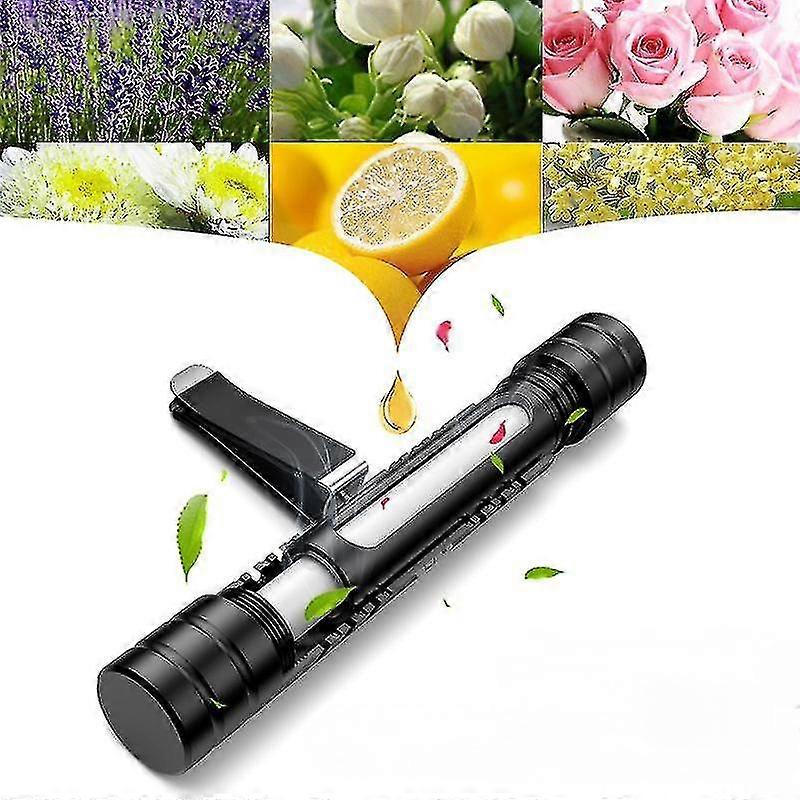 1pcs Car Air Freshener, Car Air Purifier Essential Oil Solid With 1 Refill, Aromatherapy Air Conditioning Outlet Scent Diffuser