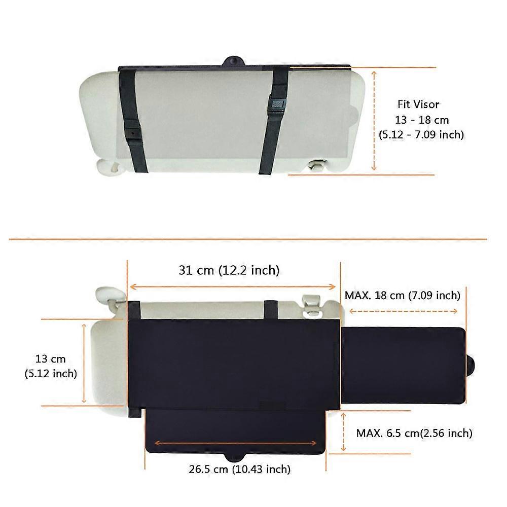 Car Sun Visor Extender Sunshade Extension Board Shield Blocker Front Side Window Shade Anti Glare Anti-Glare Sun Blocker