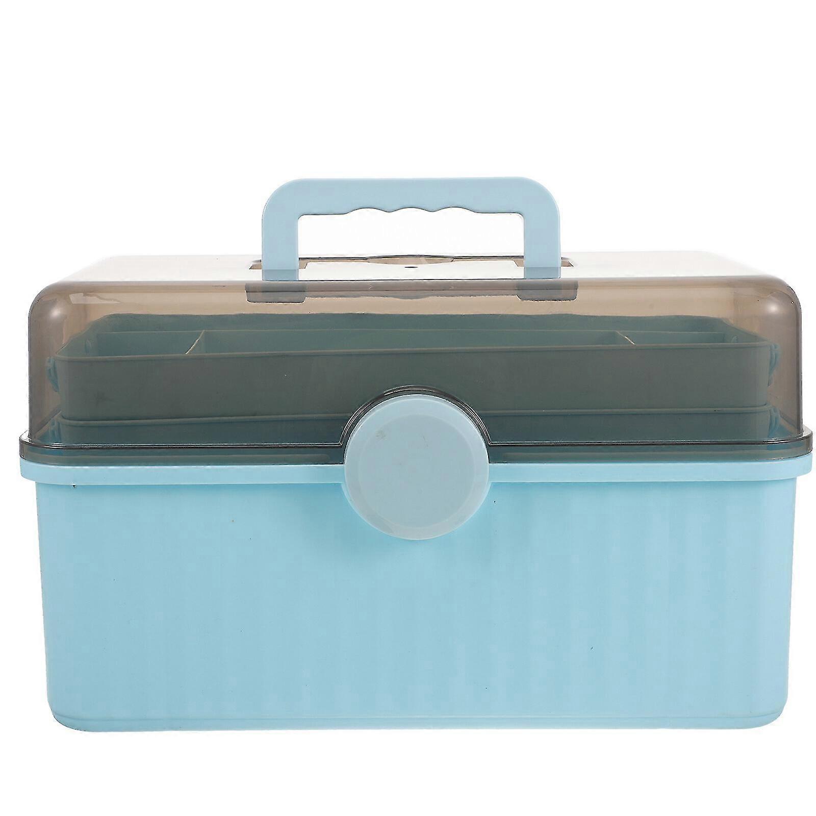 Plastic First Aid Box First Aid Kit Portable Emergency Box Plastic Medicine Storage Box