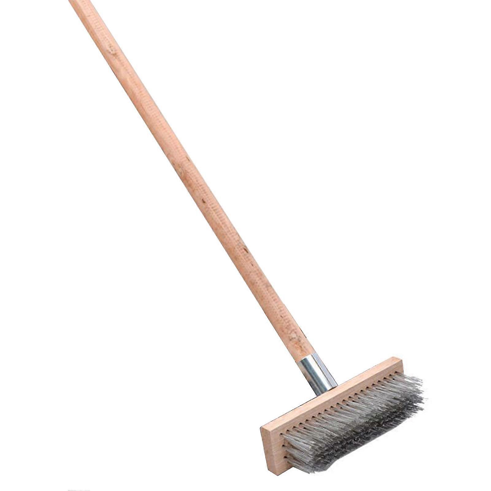 Rough Surface Floor Brush Stainless Steel Wire Deck Scrub Cleaning Tool 20cm