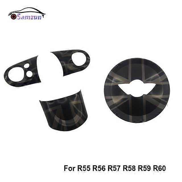 For Mini R55 R60 Countryman Steering Wheel Panel Button Cover Styling Sticker For Mini Cooper R56 R57 R58 R59 Car Accessories