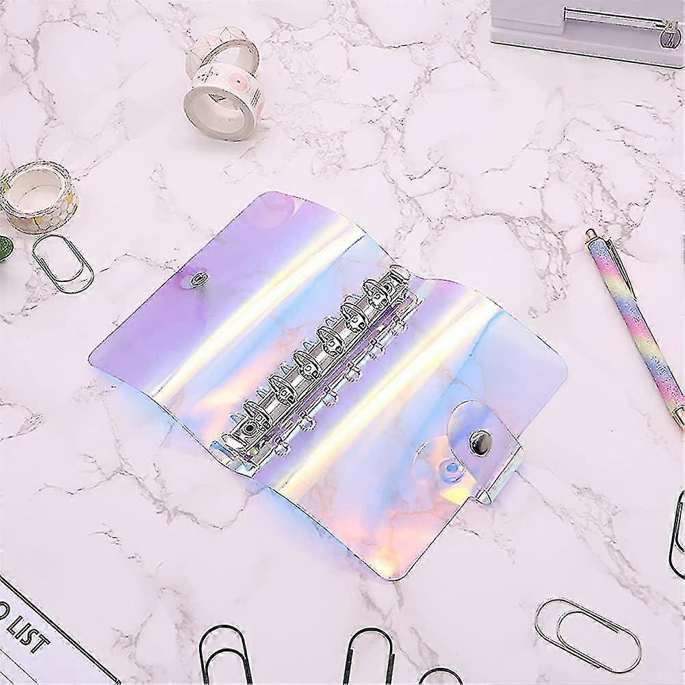 A7 Semi-trasparent Soft Pvc Round Ring Binders Dia 15mm 6-ring Binder Cover