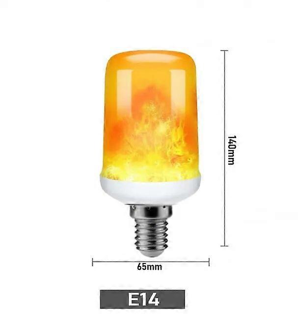 Bombillas LED con efecto de llama, lmpara de decoracin de emulacin parpadeante, E27, E26, E14, B22, 85-265V, 220V, 110V, 12W
