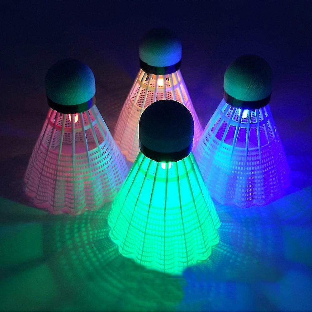 LED Badminton Shuttlecocks - 4 Pack for Night Outdoor Entertainment