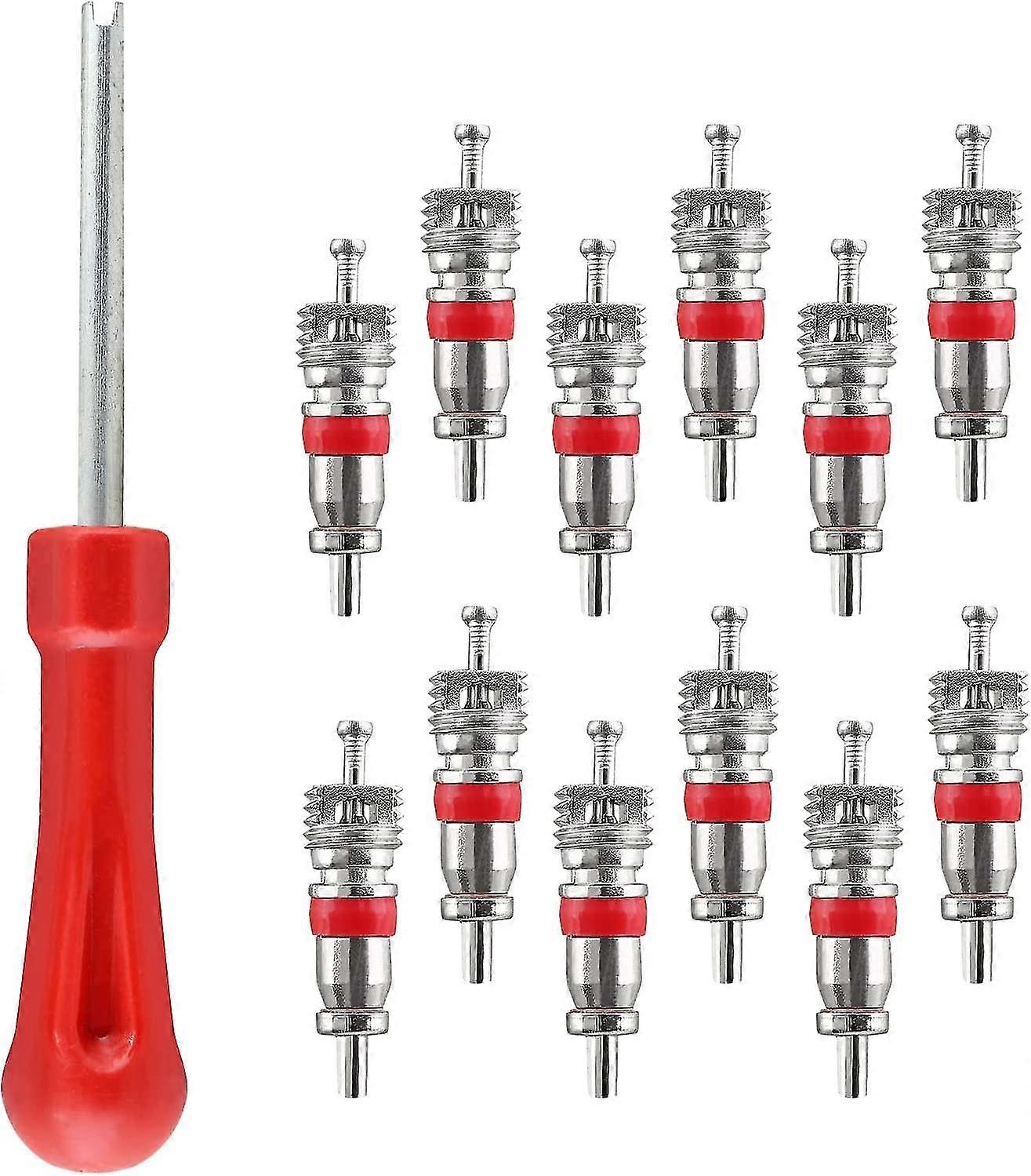 Tire Valve Core Remover With 100 Pcs Tire Tyre Valve Stem Cores Replacement, Car Truck Tire Repair Tool Set