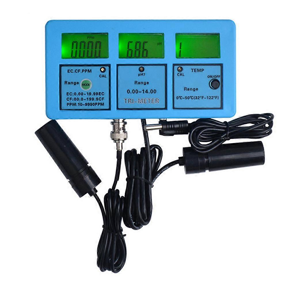 pH Temperature EC CF TDS Water Quality Tester Meter Monitor