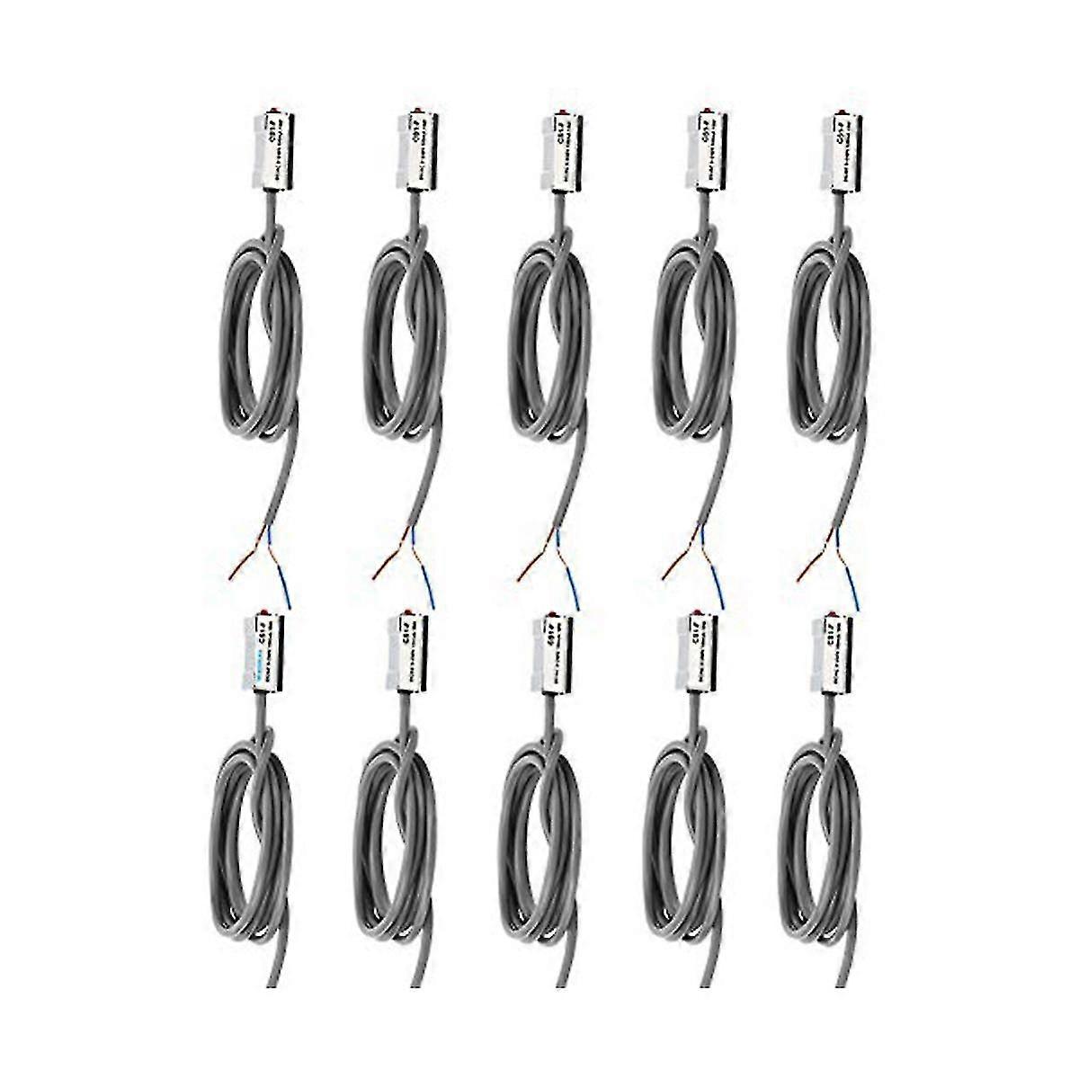 10pcs interruptor do sensor magnético do cilindro de ar, Cs1-f Dcac 5-240v adaptável para o cilindro pneumático do tipo de Scsisumi