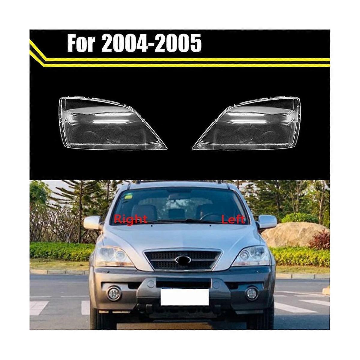 Car Front Head Light Lamp Transparent Lampshade Lamp Shell for Sorento 2004 2005