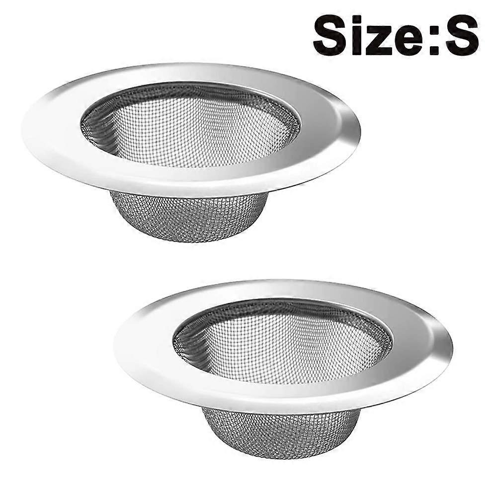 2 Pack Kitchen Sink Strainer, Stainless Steel Drain Filter Strainer