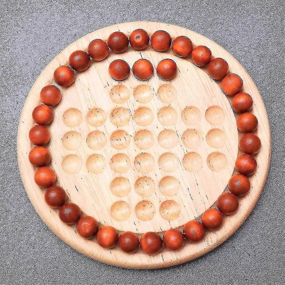 Board Game, Wooden Ball Challenge Board Game Marble Solitaire Chese For ...