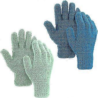 2 Pair Winter Microfiber Dusting Gloves,household Cleaning Gloves Dusting Cleaning Gloves Microfiber Gloves For Men,women House Cleaning-ZZY