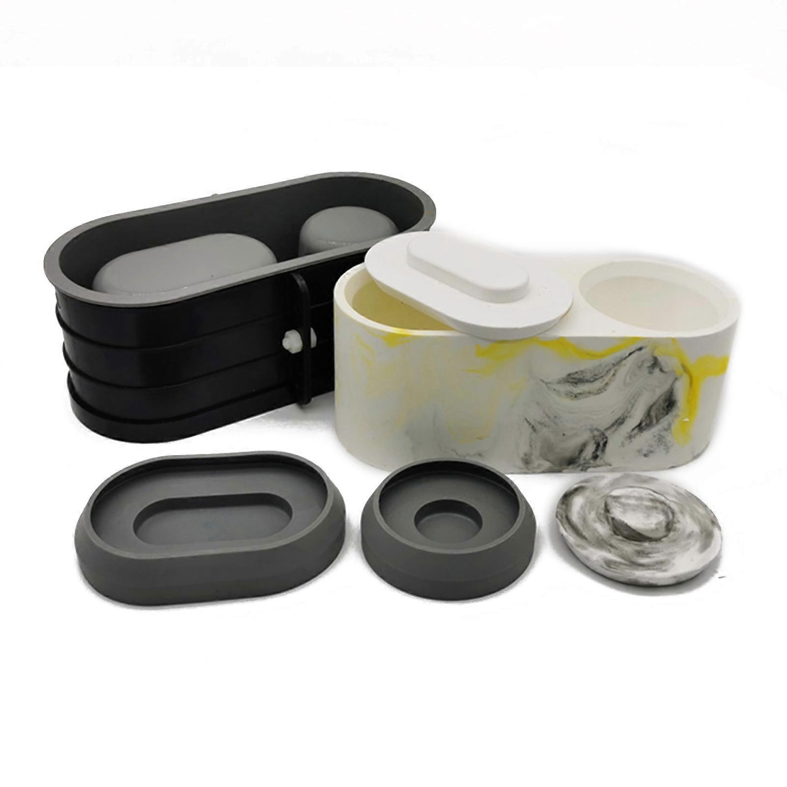 Mold Oval Shape Concrete Planter Model for Succulent Plants,Concrete Mold