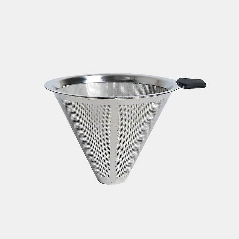 Practical Drip Coffee Filter Reusable Stainless Steel Coffee Filter Durable Coffee Pot Filter Funnel Grid Coffee Tools