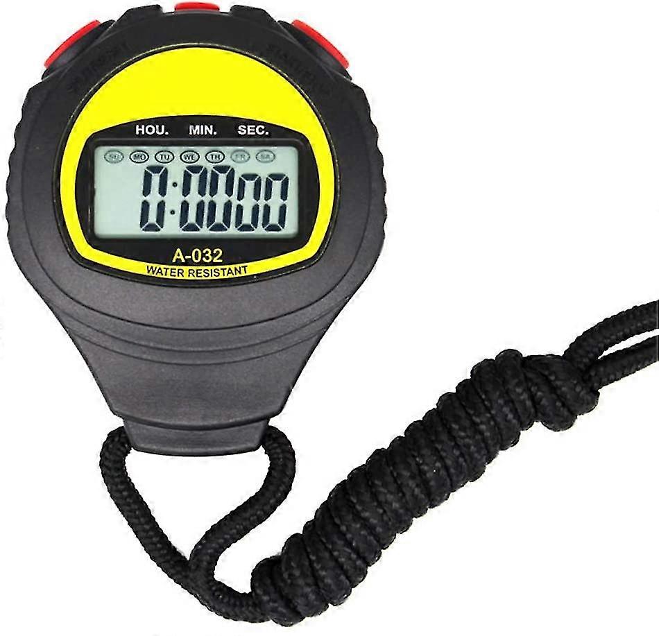 Large Screen Electronic Stopwatch Professional Running Timer Sports Referee Coach Chronograph