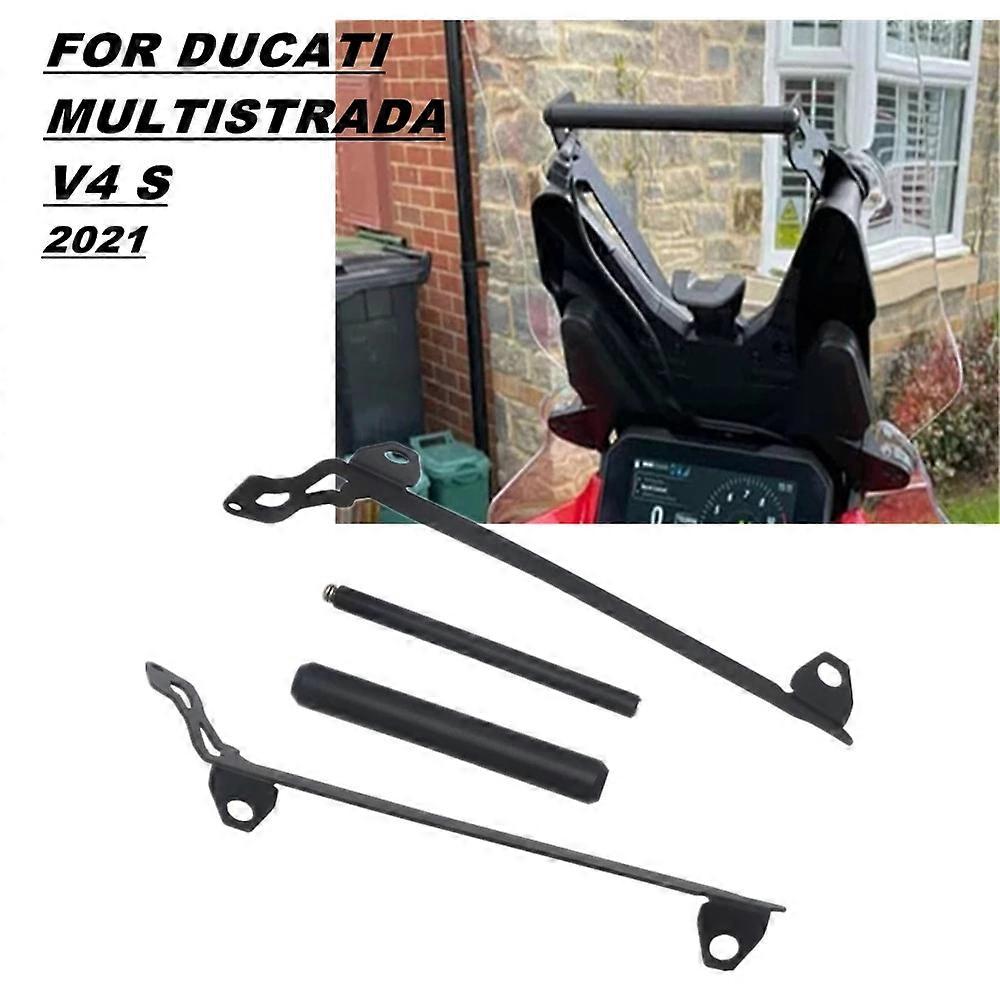 Placa de soporte de navegacin GPS para telfono mvil de motocicleta, accesorio compatible con DUCATI MULTISTRADA V4 S 2021 MULTI, 2021
