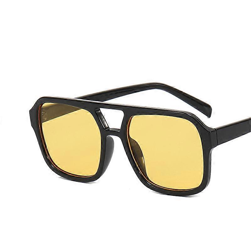 Nové Módní Čtvercové Sluneční Brýle Dospělý Vintage Rám Dospělý Dvojitý Paprsek Sluneční Brýle Oceán Gradient Retro Venkovní Oculus De Sol