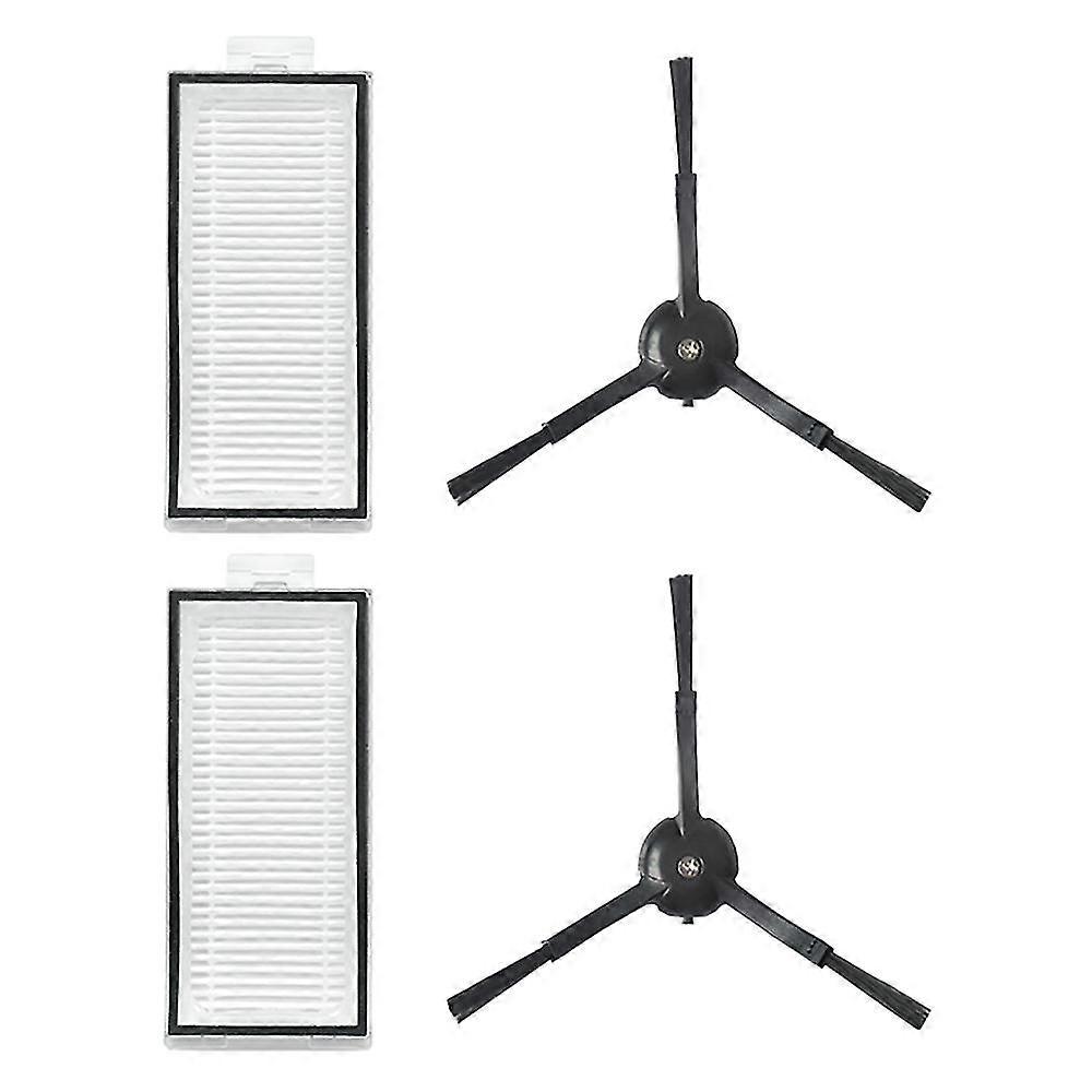 For Xiaomi Stone Q7 Max Robot Triangular Black Side Brush + Filter