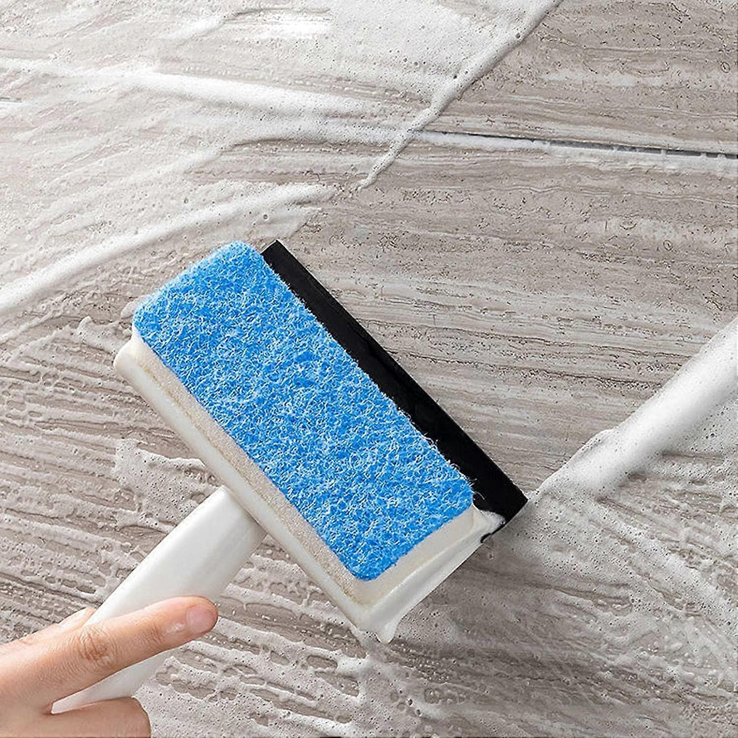 2PC 2 in 1 Window Squeegee with Sponge Small Portable Cleaner Tool