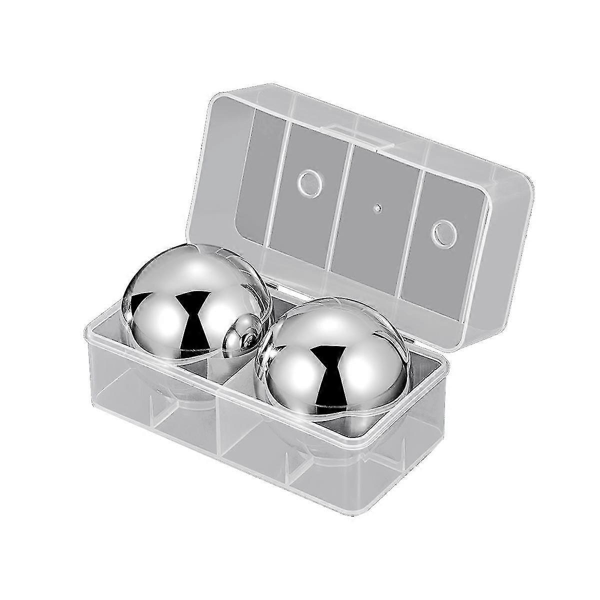 2stk isbiter i rustfritt stål Hurtigfrys iskuler Whisky Round Kitchen Bar Redskaper