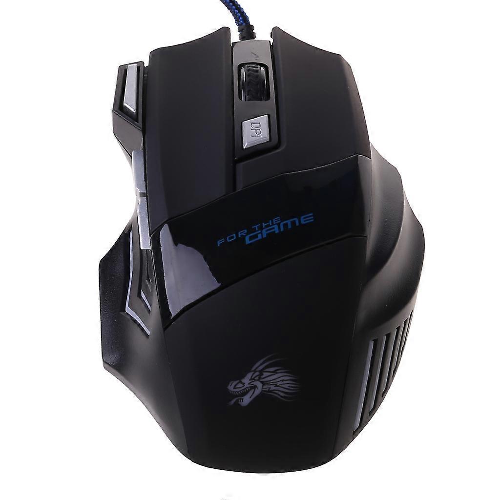 Wired Gaming Mouse, 5500 DPI, RGB, Adjustable Weights, 7 Programmable Buttons
