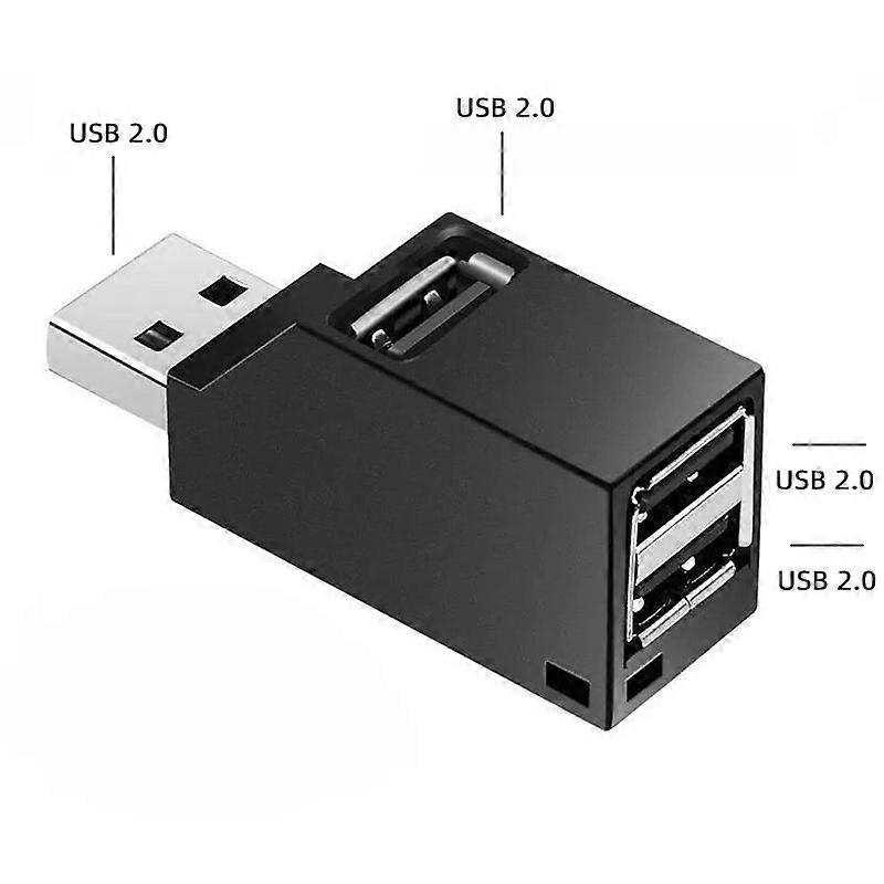 USB 3.0 HUB Adapter Extender Mini Splitter Box 3 Ports High Speed For PC Laptop U Disk Card Reader