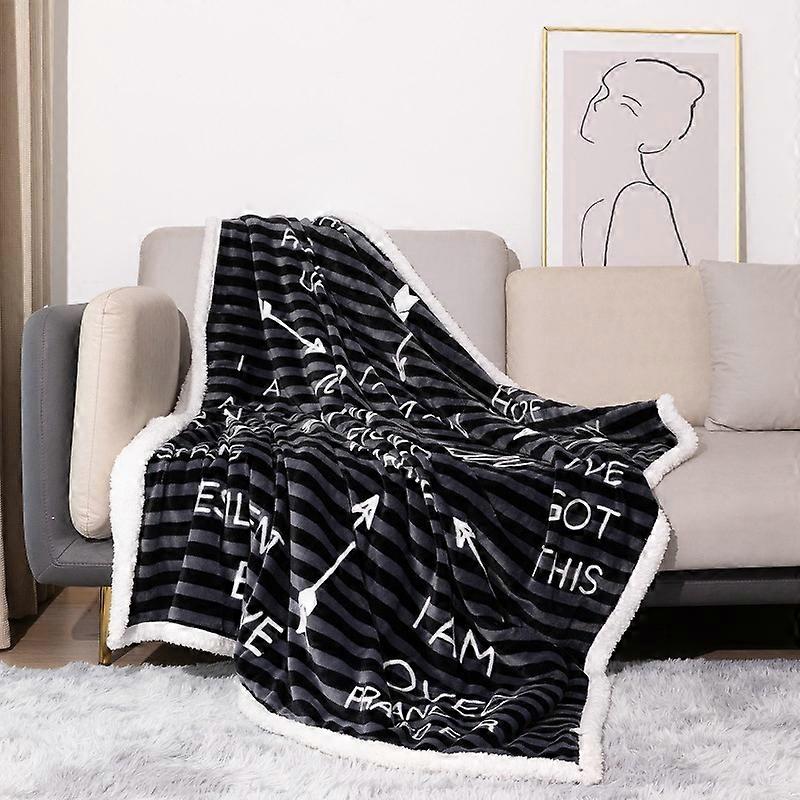 Couverture douillette, couverture Sherpa moelleuse, 130 x 150 cm, couverture épaisse, couverture chaude, couverture douce et câline, couverture moelleuse pour canapé