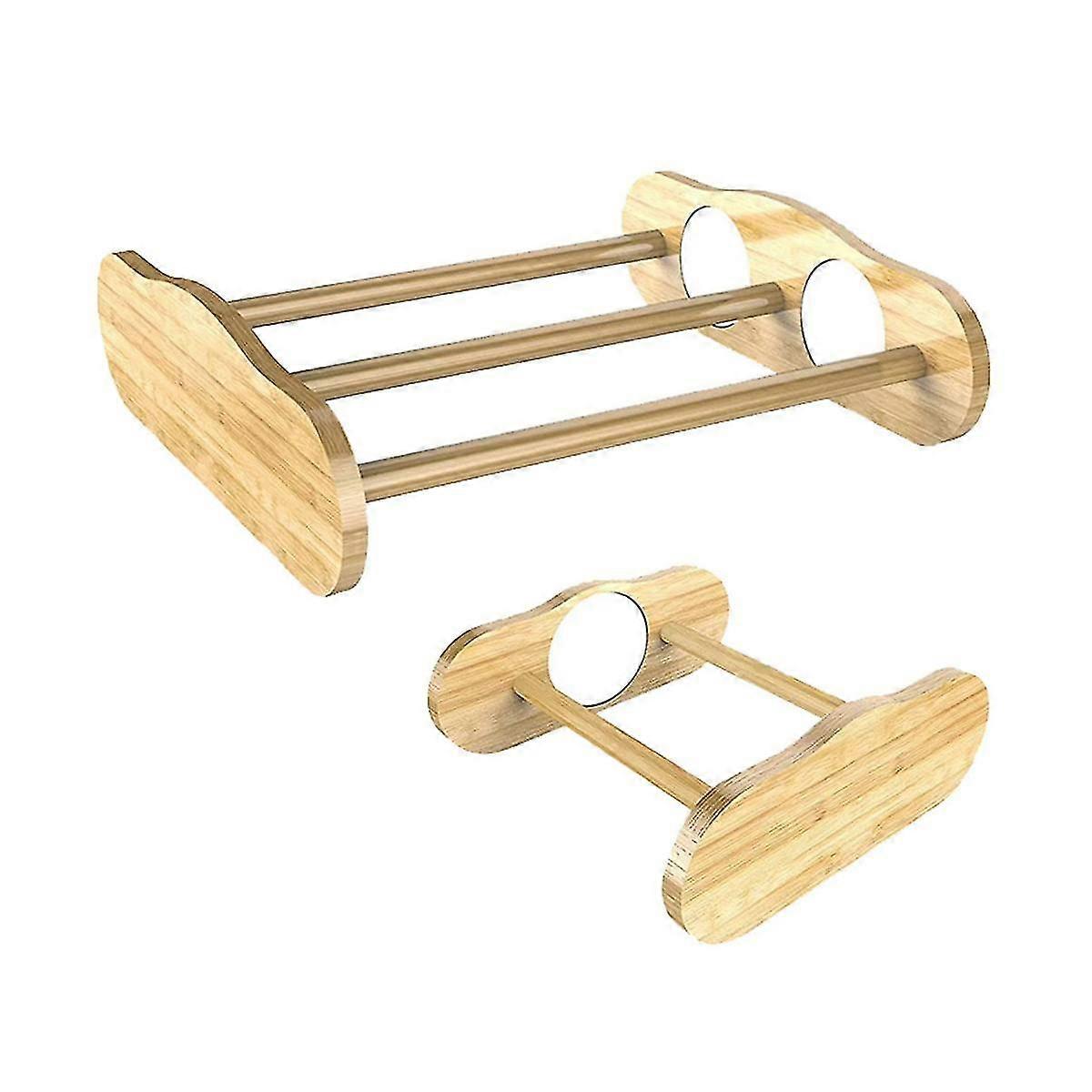 Bamboo Chick Perch With Mirror And Mini Roosting Bar Set For Coop And Brooder