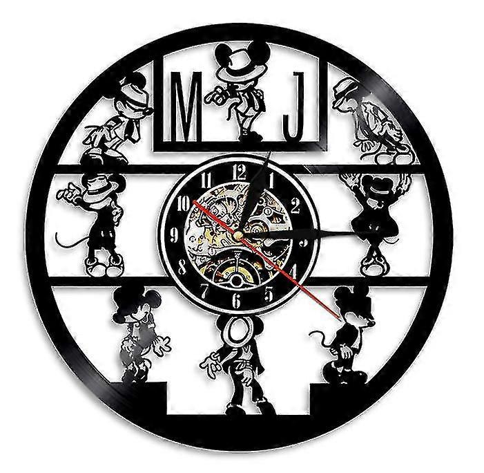 Michael Jackson Record Wall Clock, Retro Home Decorare Ceas de perete