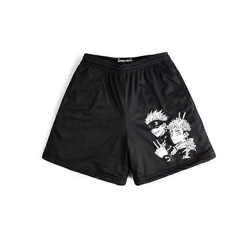 Japonské Anime Jujutsu Kaisen Šortky Muži Tištěná Móda Volné Příležitostné cvičení Jogging Tělocvična Šortky Letní plážové šortky