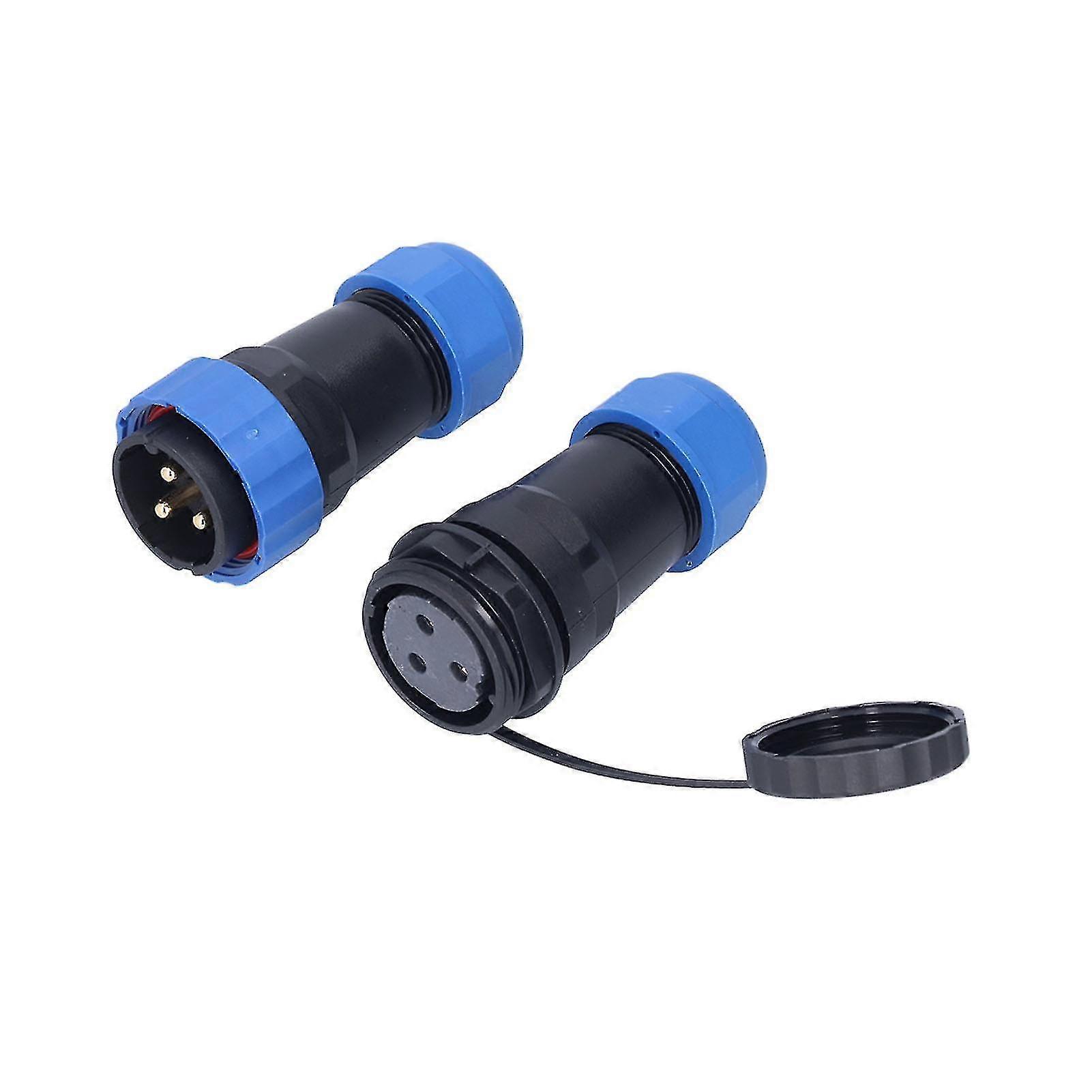 SP28 Aviation Plug Docking Type 45A High Current IP68 Waterproof Socket - 3 Core