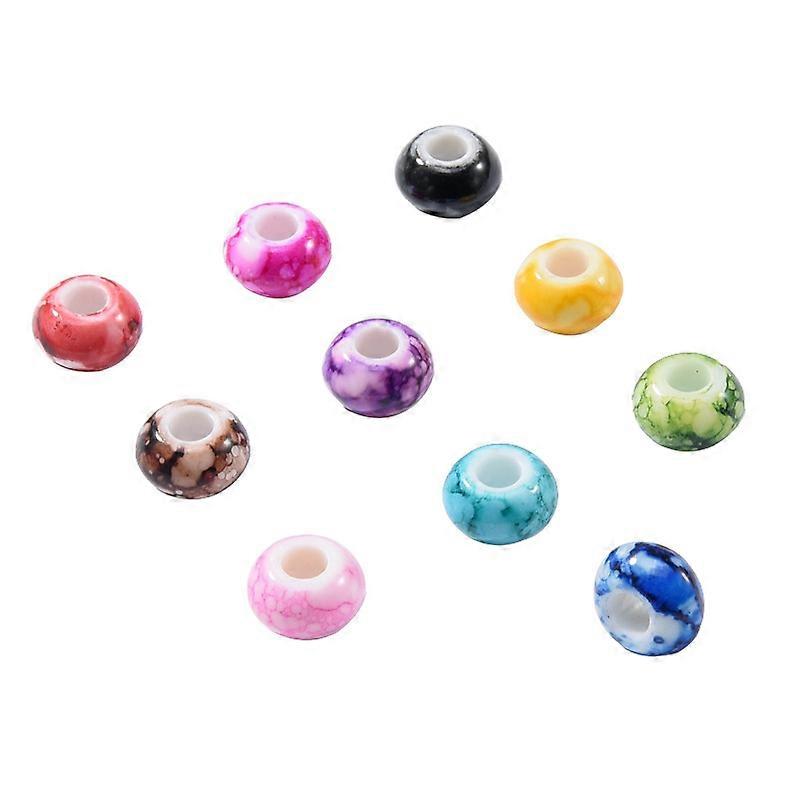 100pcs שרשרת אקריליק חרוזים רופפים תכשיטים חרוזים רופפים diy ביצוע חרוזים רופפים