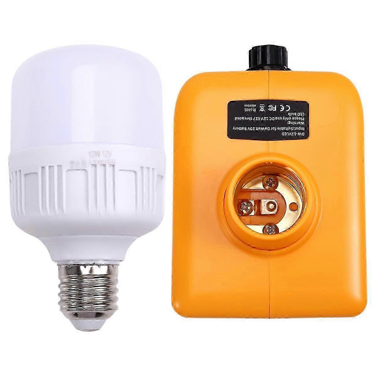 For 18v 20v Battery Led Work Light Flashlight Spotlight Outdoor Emergency Tool Light