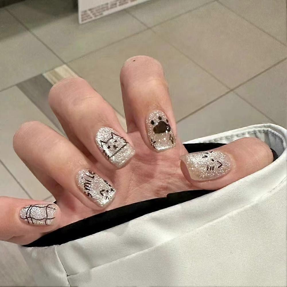 Jul Nyår Hjort Snöflinga Stjärna Nagelkonst Patches Bärbar Nagelkonst