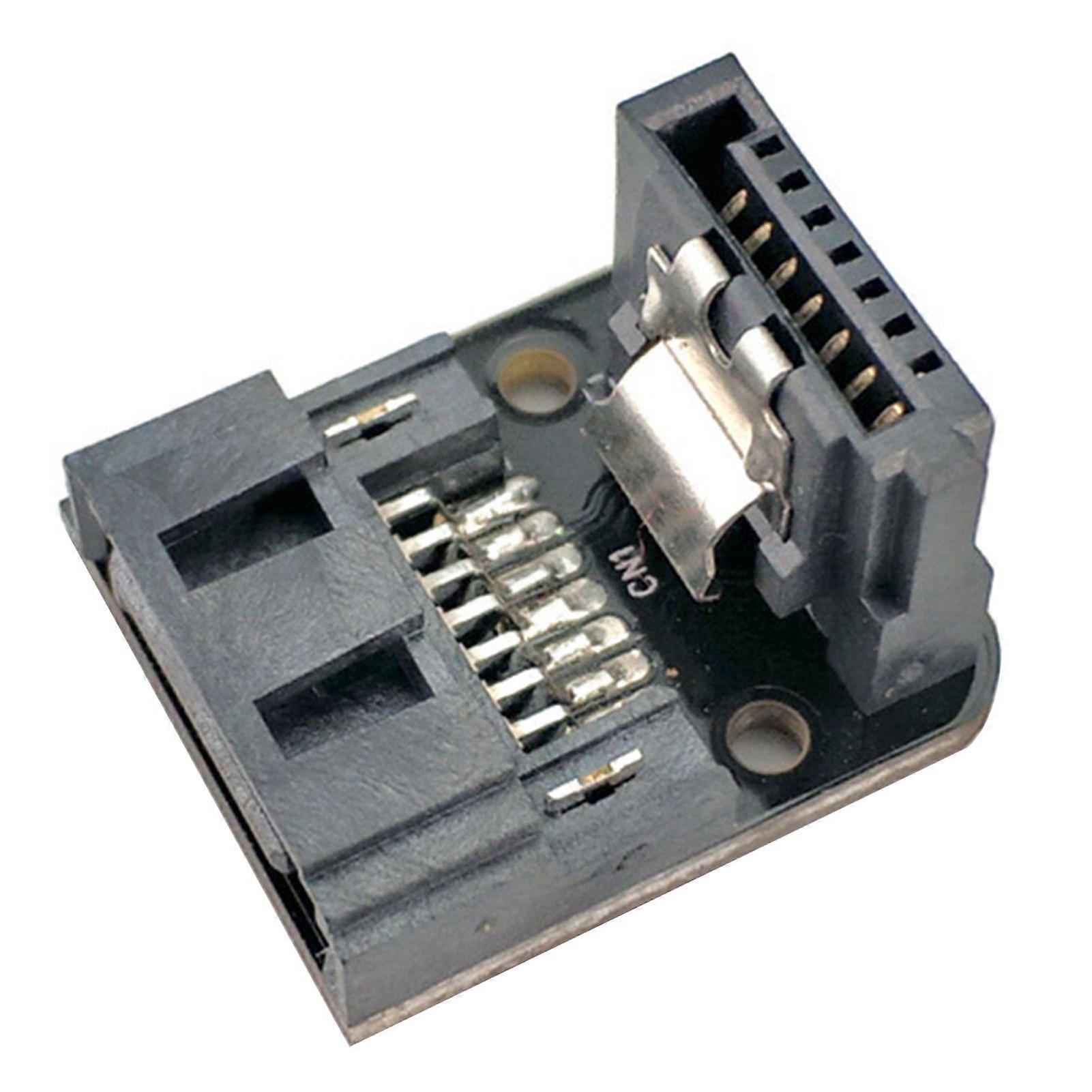 90 graders SATA-adapter 7stift hane till hona rätvinklig dator skrivbord 6gbps SSD HDD moderkort SATA-omvandlare