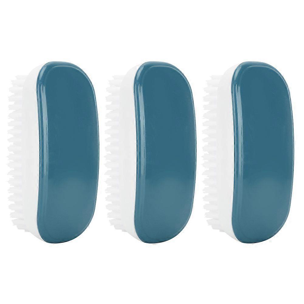 Multifunction Portable Shoe Brush Clothes Cleaning Brush for Bathroom KitchenBlue