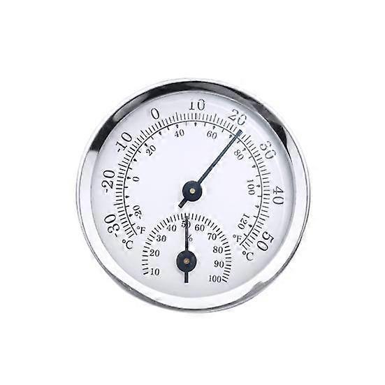Mini Round Wall Hygrometer Hanging Analog Thermometer Meter Temperature Humidity