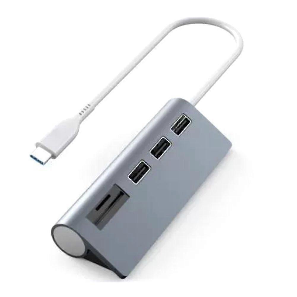 Hub with SD/TF Card Splitter Type-C/USB for Computer Accessories 5Port USB 2.0 for Laptop Pro PC St