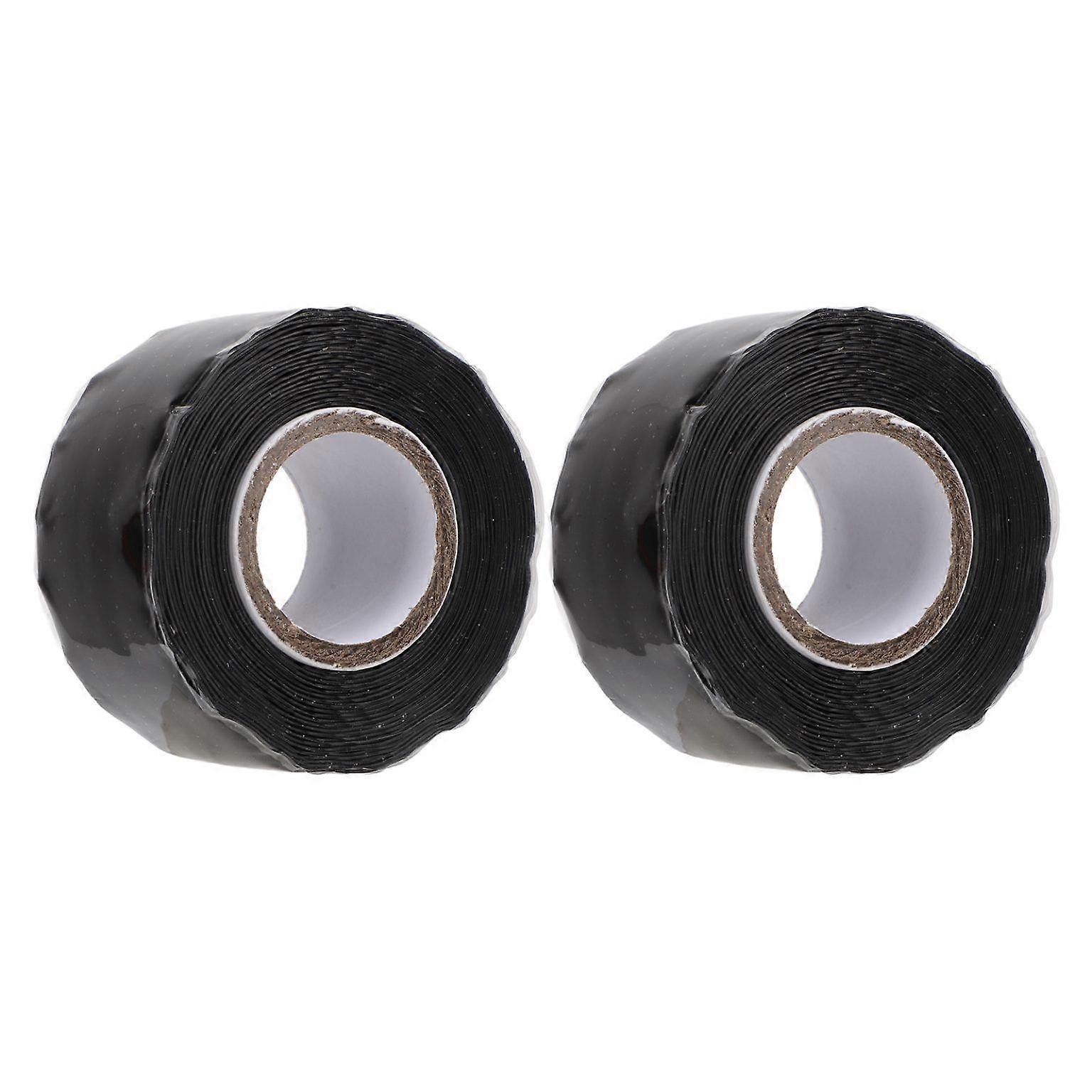 Black Self-Fusing Rubber Tape - Leak-Proof Waterproof Sealing Solution